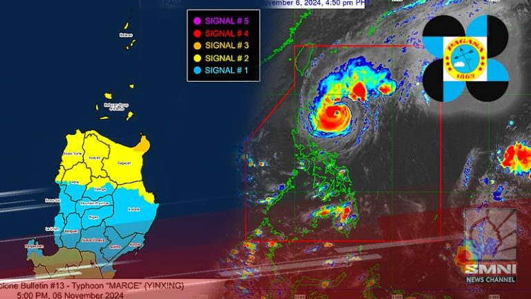 Wind Signal No Nakataas Sa Ilang Lugar Sa Luzon Dahil Sa Bagyong Marce