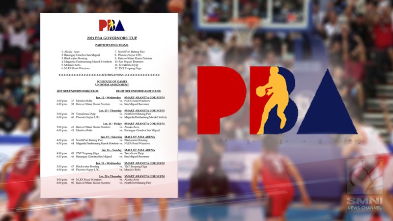 PBA, Inilabas Na Ang Schedule Ng Governor's Cup Ngayong Taon