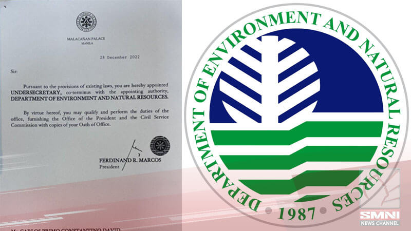 Carlos David Itinalaga Bilang Denr Undersecretary 6758