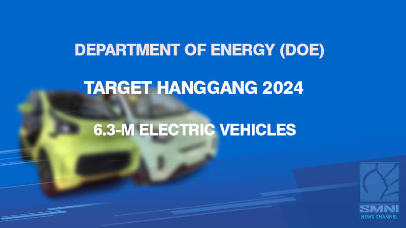 6.3-M e-vehicles, target ng DOE hanggang taong 2040