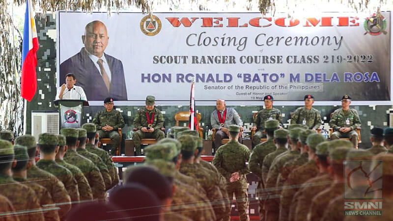 Former President Rodrigo Duterte lauds newly minted Scout Rangers