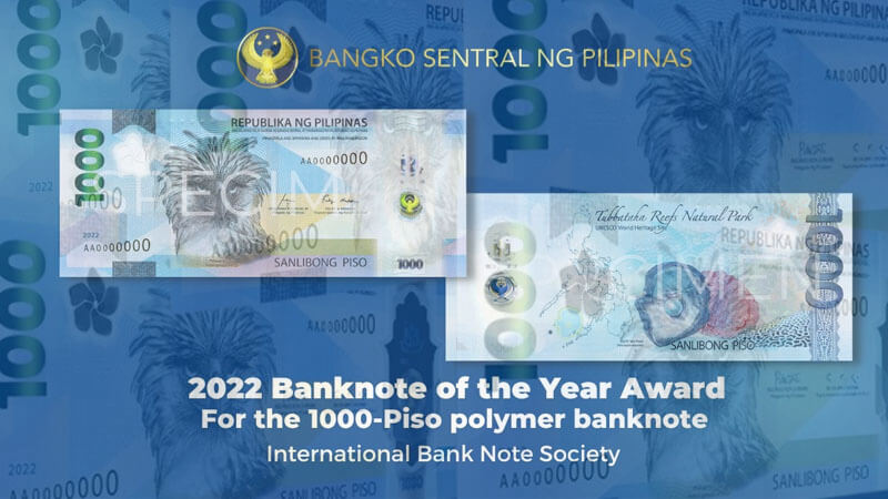 1,000 peso polymer bill, napili bilang “Banknote of the Year Award”