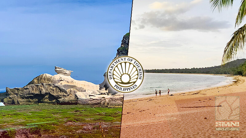 Beach at Kapurpurawan Rock Formation sa Ilocos Norte, paboritong puntahan ng mga turista