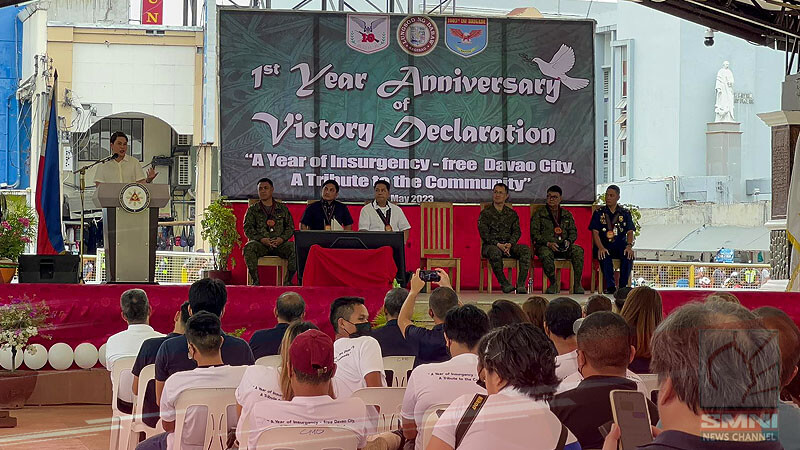 VP Sara Duterte led the celebration of Davao City’s first anniversary of being insurgency-free
