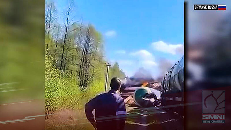 Explosion in Russian border derails freight train
