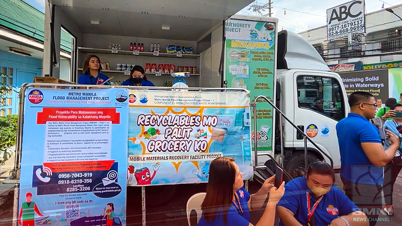 MMDA exchanges trash for grocery items