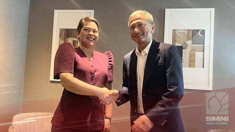 VP Sara, nasa Singapore na para sa 2-day visit