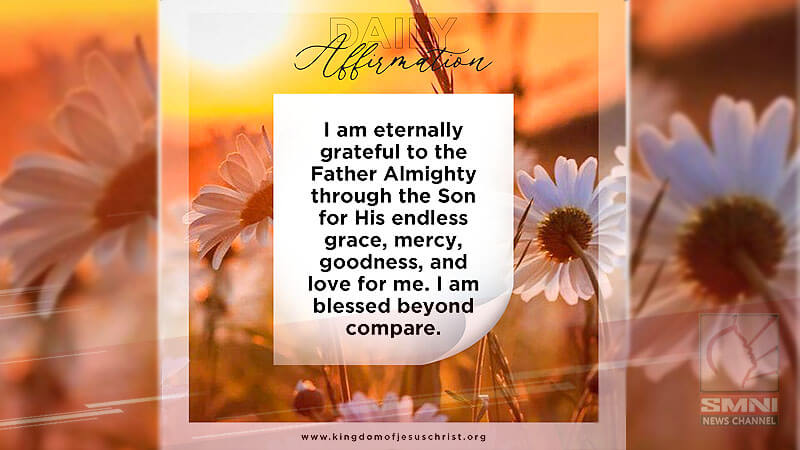 I am eternally grateful to the Father Almighty through the Son for His endless grace