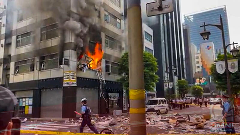 4 injured as explosion rips through building in downtown Tokyo