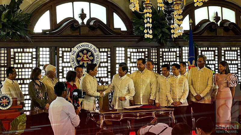 PBBM signs the Maharlika Investment Fund (MIF) Act of 2023 in a ceremony at the Kalayaan Hall in Malacañan Palace