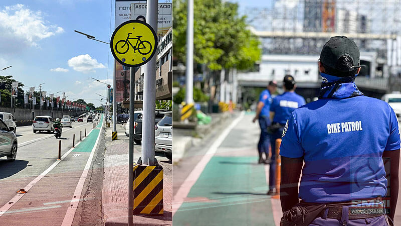 Bike lane sa EDSA bantay sarado ng MMDA vs gumagamit na mga motorista