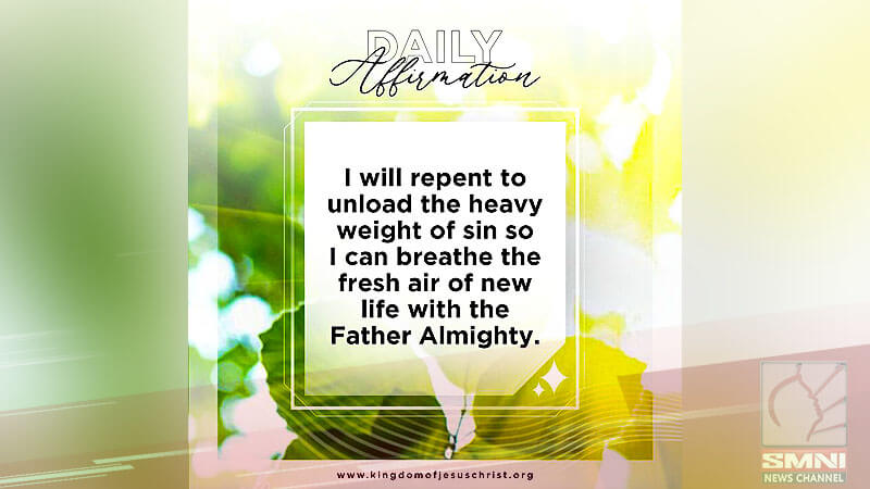I will repent to unload the heavy weight of sin