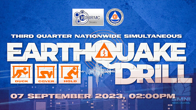 3rd Quarter Nationwide Simultaneous Earthquake Drill, isasagawa bukas