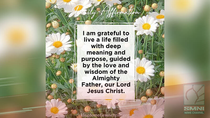 I am grateful to live a life filled with deep meaning and purpose, guided by the love and wisdom of the Almighty Father