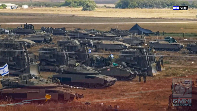Israeli military deploy troops, military equipment in Gaza