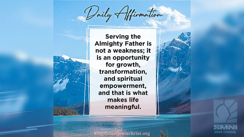 Serving the Almighty Father is not a weakness; it is an opportunity for growth, transformation, and spiritual empowerment