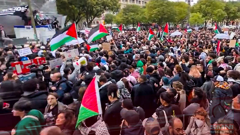 Thousands join pro-Palestine rally in Sweden