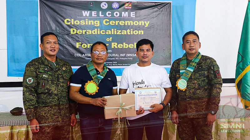 45 CTGs ng Surigao del Norte, nagtapos sa deradicalization program ng 30th IB
