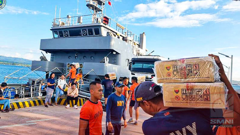 Barko ng PH Navy, maghahatid ng relief goods sa Sarangani