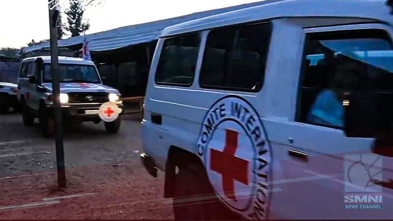 Red Cross bus lulan ang mga napalayang Palestinian hostage, dumating na sa Ramallah