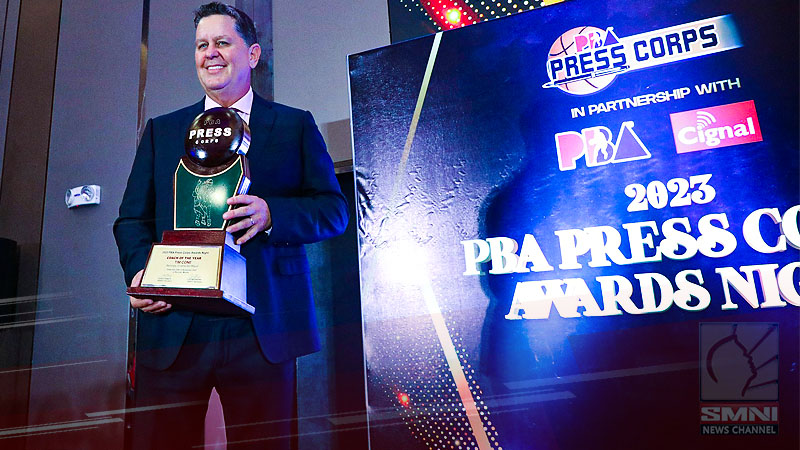 Tim Cone, nakuha muli ang “Coach of the Year” sa PBA Press Corps Annual Awards Night