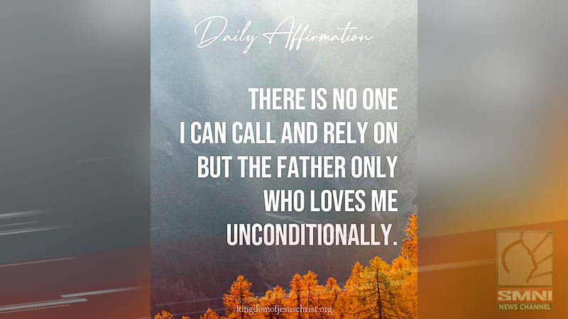 There is no one I can call and rely on but the Father only who loves me unconditionally