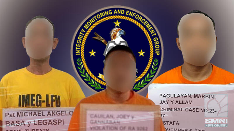 3 pulis na may iba’t ibang kaso, arestado ng PNP-IMEG