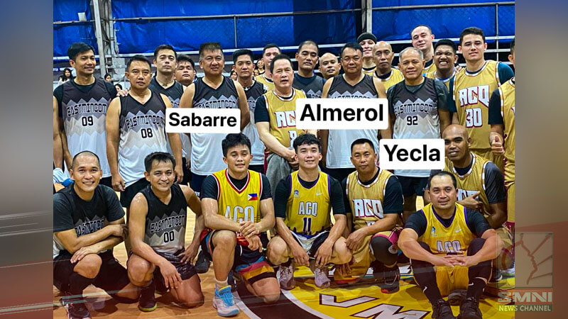 Pastor ACQ, high-ranking military men of Eastern Mindanao Command enjoy a friendly basketball match in Davao City