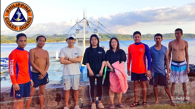 PCG rescues 4 Filipinos, 4 Koreans on board distressed tourist boat in Occidental Mindoro