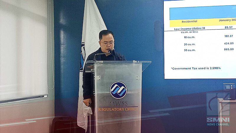 Dagdag-singil sa tubig ng Manila Water at Maynilad, ipatutupad sa Enero 2024—MWSS-RO