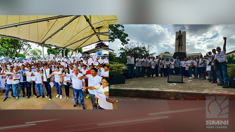 19 kapitan at mga barangay, nagsama-sama sa Rizal Park, Davao City vs people’s initiative