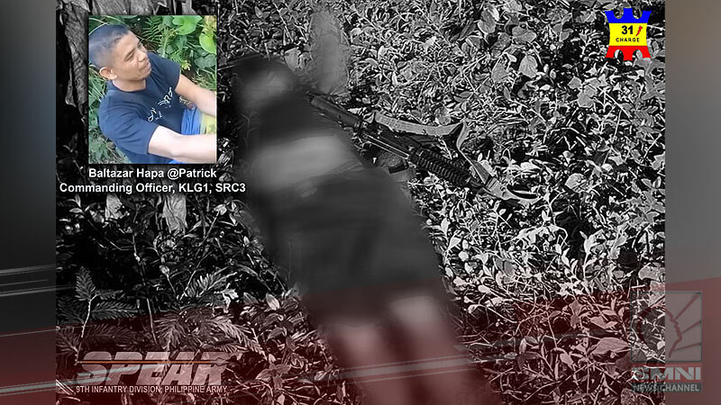 Notorious CTG leader killed in hot pursuit operations in Sorsogon amid intensified operations in Bicol