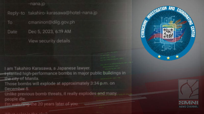 Posibleng ugnayan ng bomb threats at hacking sa gov’t agencies, sisilipin ng CICC