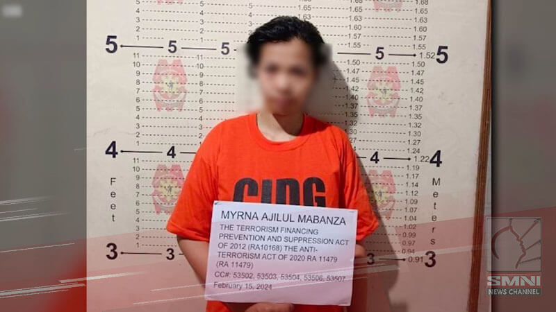 ISIS financial conduit ‘Myrna Mabanza’ arrested in Sulu