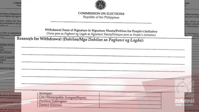 Pagbigay ng paliwanag para sa pagbawi ng PI signatures, optional—COMELEC