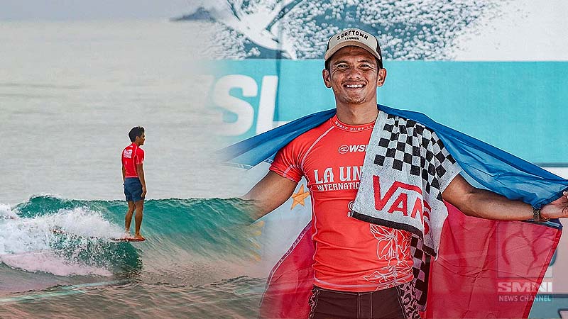 Jay-R Esquivel, nanalo sa men’s longboard sa World Surf League Int’l