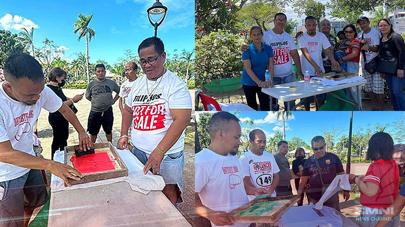 FPRRD affiliated groups launch free t-shirt printing in Cebu City, Moalboal, and Carmen