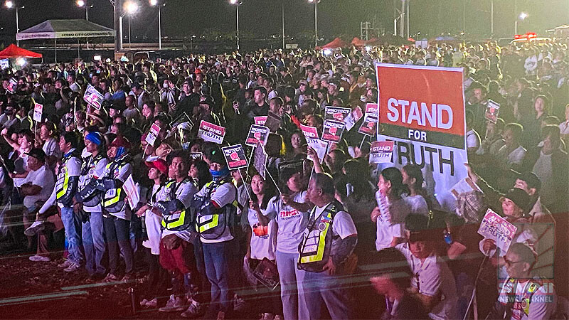 Crowd situation at the prayer rally venue in Cebu City as of 8:00 p.m.