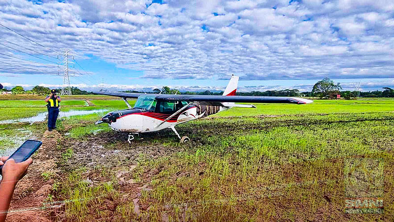 CAAP dispatches team to investigate crash-landed aircraft in Malolos, Bulacan