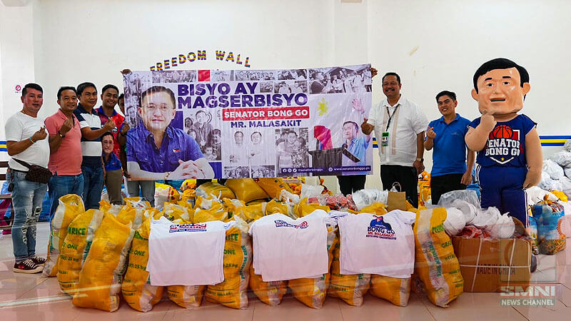 Bong Go advocates for stronger disaster resilience measures as his team provided aid to victims of flood and landslides in Davao Oriental