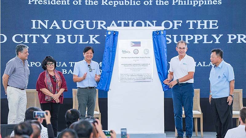 PBBM, leads the inauguration of the Davao City Bulk Water Supply Project