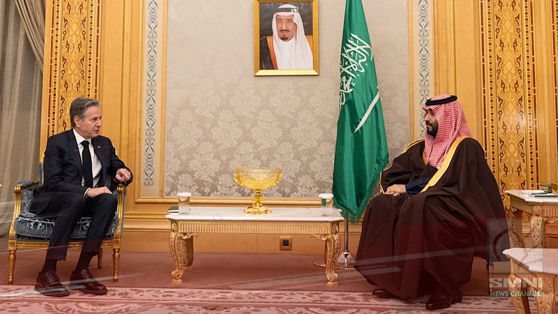 Saudi crown prince meets U.S. top diplomat over Gaza truce