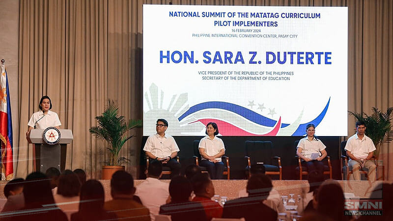VP Sara attend the National Summit of the MATATAG Curriculum Pilot Implementers