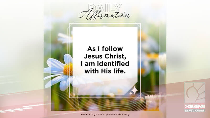As I follow Jesus Christ, I am identified with His life