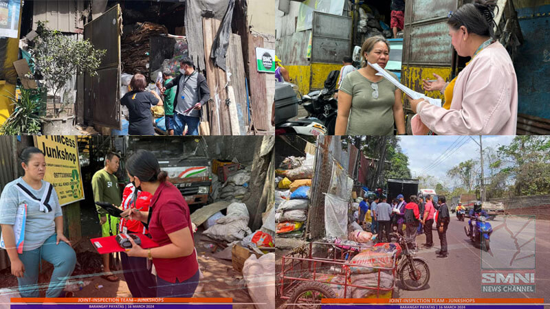 Mga junkshop sa Payatas, ininspeksiyon ng DSQC