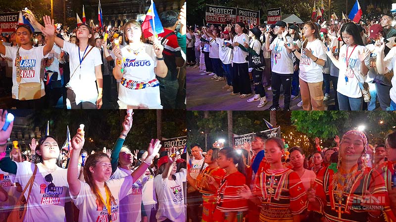 Candle lighting sa ika-7 araw ng Laban Kasama ang Bayan Prayer Rally