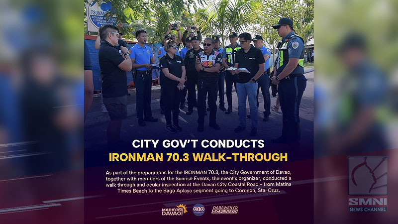 City Government of Davao conducts IRONMAN 70.3 walk-through