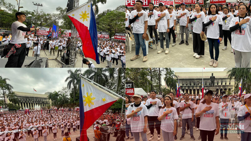 6th day ng Laban Kasama ang Bayan Prayer Rally Flag Ceremony