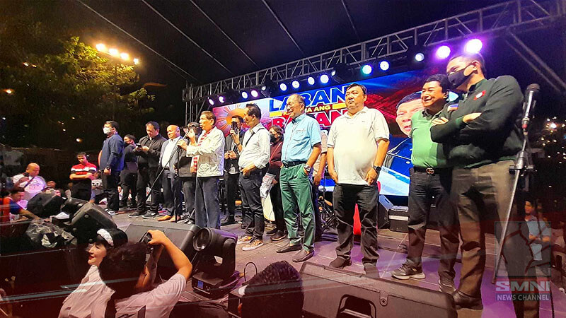 Dating Pangulong Duterte, nagsalita sa ika-7 araw ng Laban Kasama ang Bayan Prayer Rally 