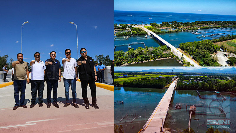 Bong Go inspects new Punta Talaban Bridge in Himamaylan City, Negros Occidental